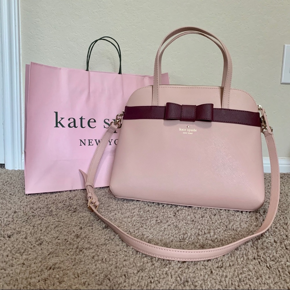 NWT Kate spade julita kirk park saffiano rosy bag